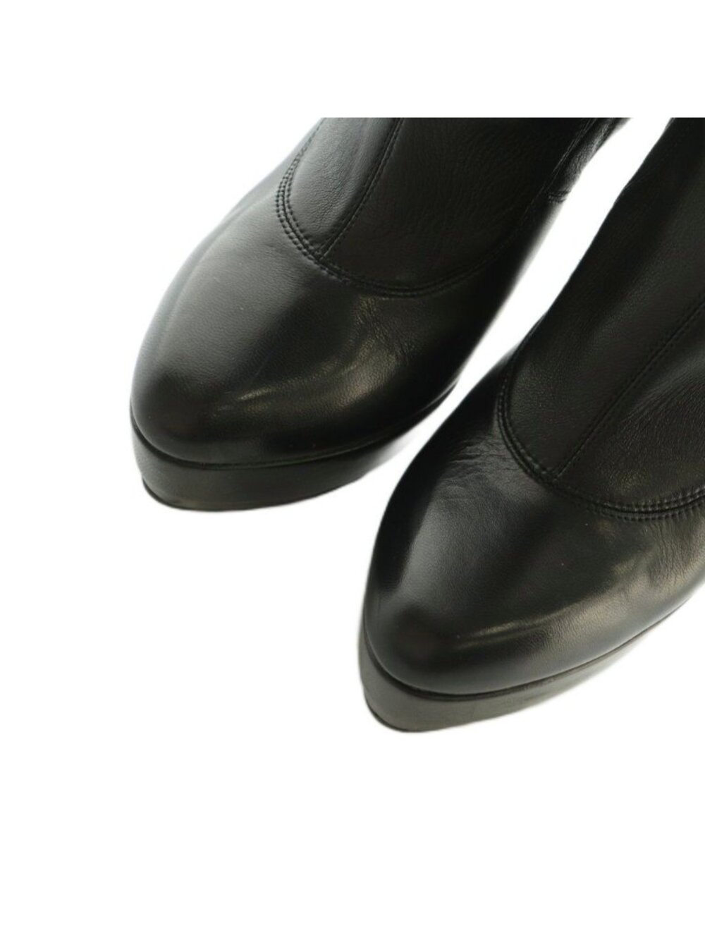 ★SOLD★ Gucci Thigh High Boots Platform Pin Heels 36 Black - Picture 5 of 9